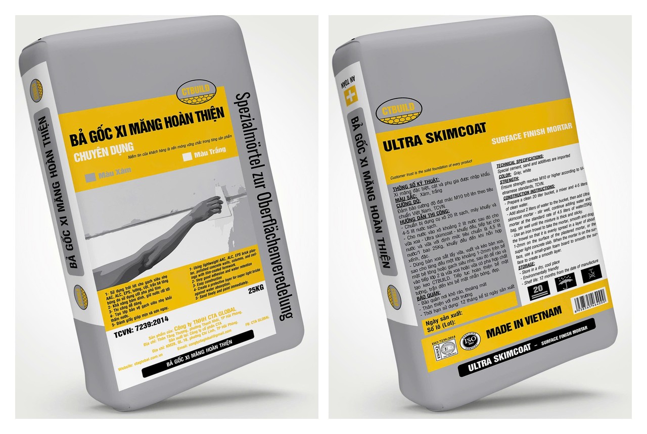Vữa Bả Gốc Xi Măng Ultra Skimcoat